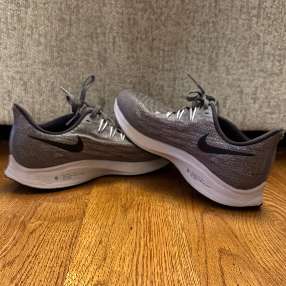 Nike Zoom Charcoal and White Athletic Sneakers